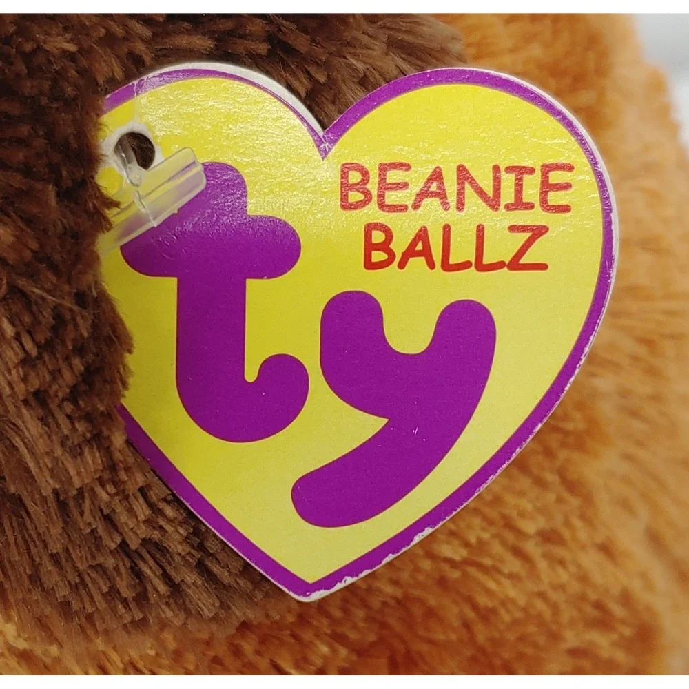 Ty Beanie Ballz Charlie the Baboon And Bandit The Dog 8